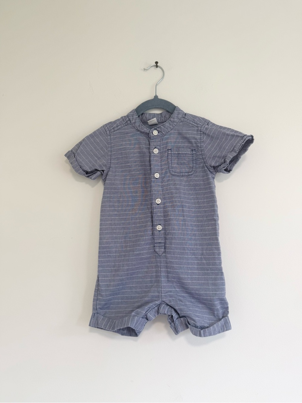 Old navy striped romper 12-18 months
